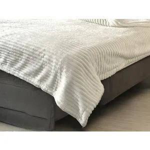 Ćebe 150x200cm Dva lica A11 Bela boja