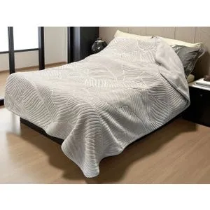 Ćebe 160x220cm Merinos List siva boja