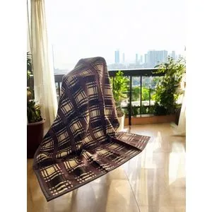 Ćebe 200x155cm Old Time Braon/Bež boja