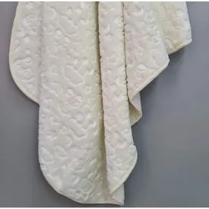 Ćebe Cotton box Emboss baby blanket- EKRU