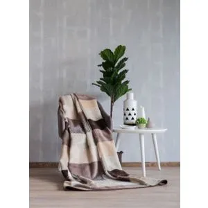 Ćebe Eco Blanket 150x200 - 18108-A Squares Cream
