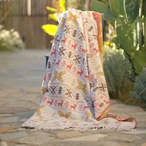Ćebe ECO BLANKET 150x200 - JS25404B - Yellow Reindeer