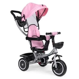 Ecotoys 2U1 Tricikl Sa Rotirajućim Sedištem I Sklopivom Tendom Pink