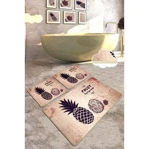 Ecuador Multicolor Bathmat Set (3 Pieces)