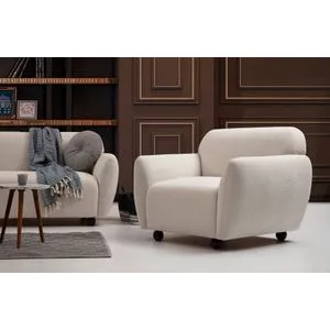 Eddy - Cream Cream Wing Chair