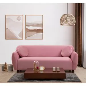 Eddy - Rose Dusty Rose 3-Seat Sofa