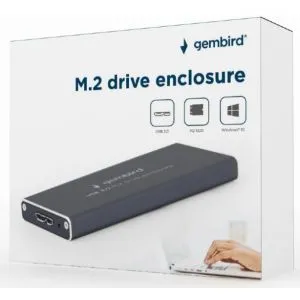 EE2280-U3C-01 Gembird Kuciste za M.2 za sata SSD (NGFF) memoriju USB3.0 black