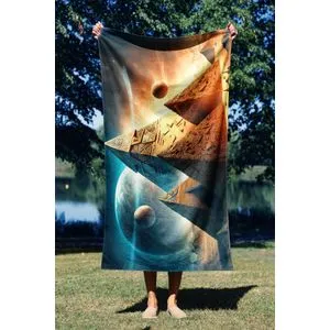 Egipatski Peškir za Plažu 70 Multicolor