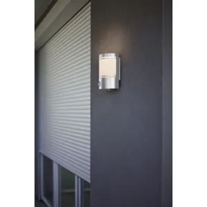 Eglo Cerno spoljna zidna lampa/1, e27, sa senz. inox/opal staklo, belo