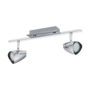 Eglo Corbera spot/2, led, gu10, 2x3w, 2x240lm, hrom