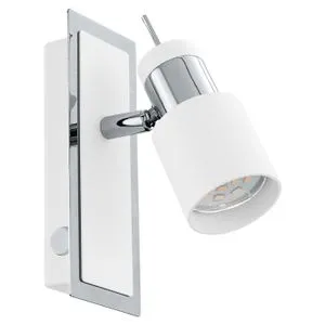 Eglo Davida spot/1, led, gu10, 1x5w, 400lm,  hrom/bela,