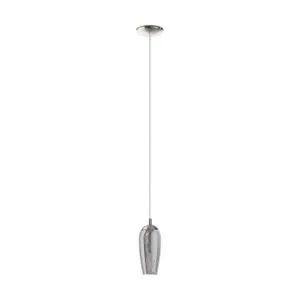 Eglo Farsala visilica/1, led, g9, 1x3w, 1x360lm, nikl-mat/staklo sivo