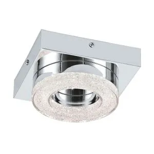 Eglo Fradelo zidna/plafonjera/1, led, 1x4w, hrom/kristal