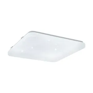 Eglo Frania-s plafonjera/1, led, 17,3w, 330x330, bela/kristal ekt