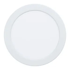 Eglo Fueva 5 ugradbena led, 10,5w, 1350lm, prečnik 166, ip44, bela/čelik/plastika