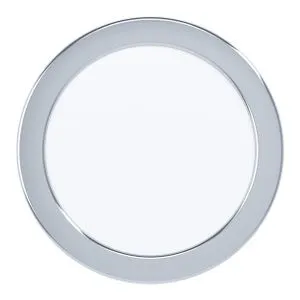 Eglo Fueva 5 ugradbena led, 10,5w, 1350lm, prečnik 166, ip44, bela/hrom/plastika