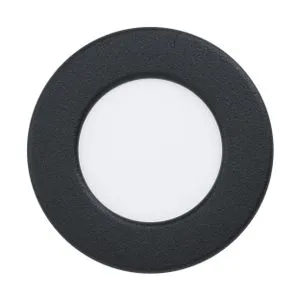 Eglo Fueva 5 ugradna led, 2,7w, 360lm, prečnik 86, ip44, crna/bela/plastika