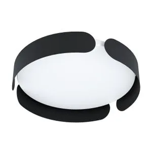EGLO LED plafonjera VALCASOTTO 20W Ø37 cm crna 99621