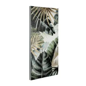 Eglo living slika platno, drvo, pastelno tamno zelena, zlatna Alaminos 423046