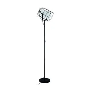 EGLO podna lampa BITTAMS E27 crna/bela 148,5 cm 43356