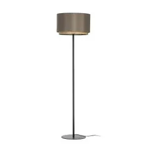 EGLO Podna lampa MARCHENA E27 162 cm kapućino/crna 390124