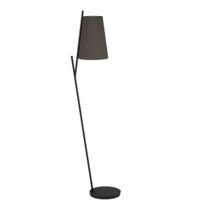 EGLO Podna lampa PETROSA E27 174 cm kapućino/mesing 390197
