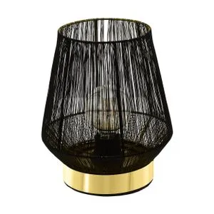 EGLO Stona lampa ESCANDIDOS E27 26 cm crna/mesing 99808