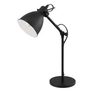 EGLO Stona lampa PRIDDY E27 42,5 cm crna 49469