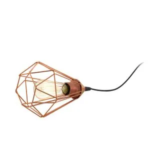 EGLO Stona lampa TARBES E27 Ø175 bakar 94197