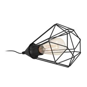 EGLO Stona lampa TARBES E27 Ø175 crna 94192