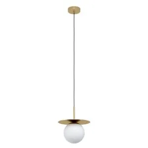 EGLO Viseća lampa ARENALES Ø180 mesing/opal 39952
