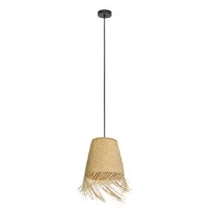 EGLO viseća lampa AYCLIFFE E27 Ø30 cm pleteno drvo resast rub 43871