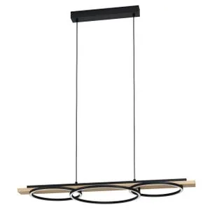 EGLO viseća lampa BOYAL LED 101 cm crna hrast 99625