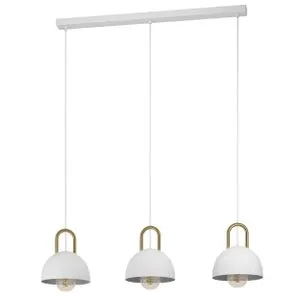 EGLO Viseća lampa CALMANERA 3xE27 90 cm bela/mesing 99696