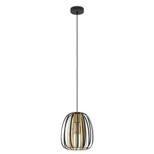 EGLO Viseća lampa ENCINITOS E27 26 cm crna/zlatna 99665