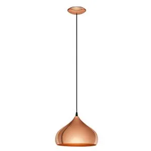 EGLO viseća lampa HAPTON E27 Ø29 cm bakarna 49449