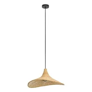 EGLO viseća lampa HAXEY E27 Ø50 cm pleteno drvo prirodna 43869