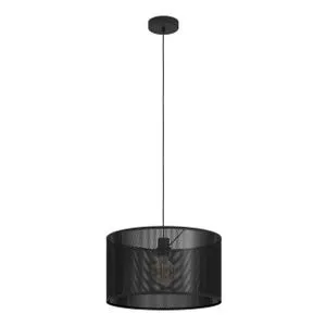 EGLO Viseća lampa MANBY E27 45 cm crna 43795
