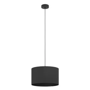EGLO viseća lampa MASERLO 1 E27 Ø38 cm crna 99042