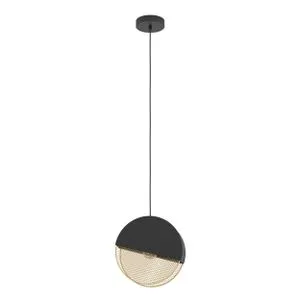 EGLO Viseća lampa MUMBLES E27 29 cm crna/zlatna 43811
