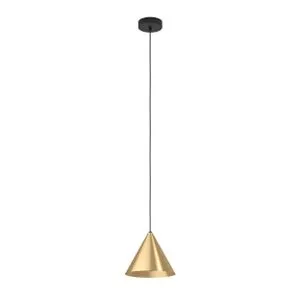 EGLO Viseća lampa NARICES E27 22 cm crna/mesing 99591