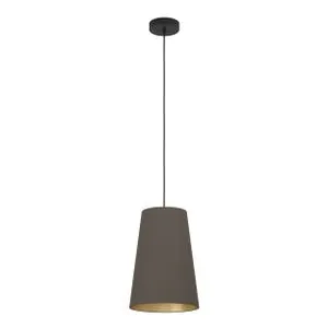 EGLO Viseća lampa PETROSA E27 Ø280 kapućino/mesing 390195
