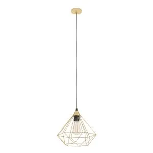 EGLO Viseća lampa TARBES E27 Ø325 brušeni mesing 43679