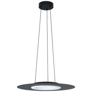 EGLO viseća LED lampa COMPO ROSSO-C 16 W Ø58 cm crna Bluetooth 99125