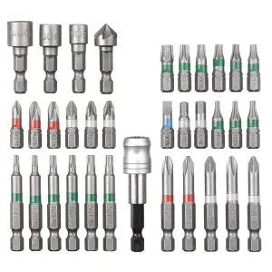 Einhell 34-delni set adaptera i bitova, 1/4", S-Box
