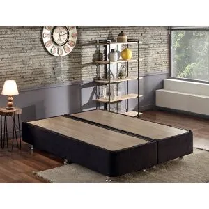 Ela Double - Black (150 x 200) Black Double Bed Base
