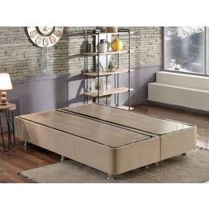 Ela Double - Svetlosmeđa dvostruka baza kreveta (160 x 200 cm)