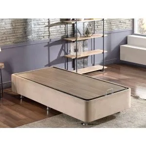 Ela Single - Light Brown (100 x 200) Light Brown Single Bed Base