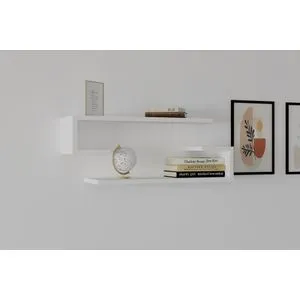 Eldo - White White Wall Shelf