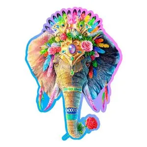 Elegant Elephant Wooden Puzzle L (250 Pieces)